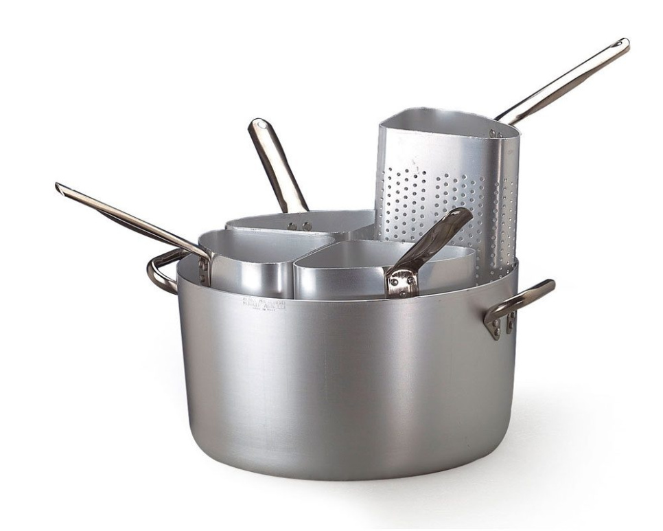 Pastakittel i rostfritt med fyra insatser - Agnelli i gruppen Matlagning / Kastruller & Grytor / Kastruller hos KitchenLab (1069-26450)