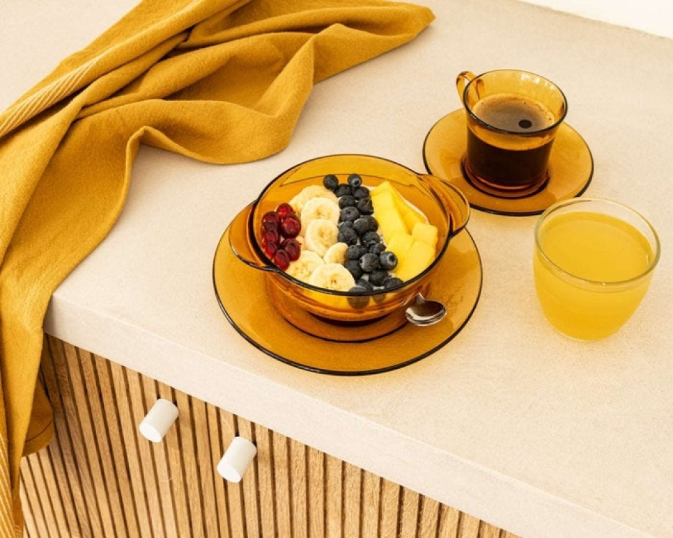 Skål med handtag 51 cl, Lys Amber - Duralex