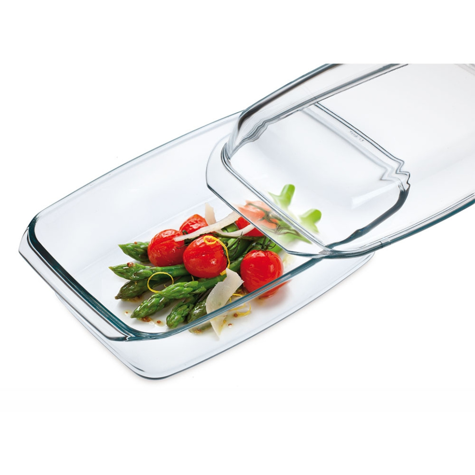 Avlång Ugnsform i glas med lock, 35 x 20 cm - Simax i gruppen Matlagning / Formar & Kantiner / Ugnsformar hos The Kitchen Lab (1069-31772)