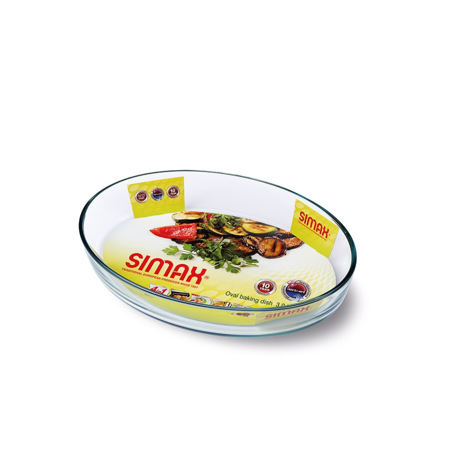 Oval Ugnsform i glas, 30 x 21 cm - Simax i gruppen Matlagning / Formar & Kantiner / Ugnsformar hos The Kitchen Lab (1069-31774)