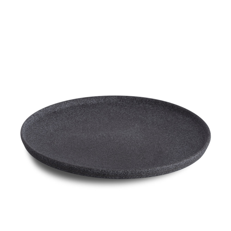 Tallrik Hazy no 4, Halvglaserad, 23 cm, Mörkgrå - Benedikt i gruppen Dukning / Tallrikar, Skålar & Fat / Tallrikar hos The Kitchen Lab (1069-31792)