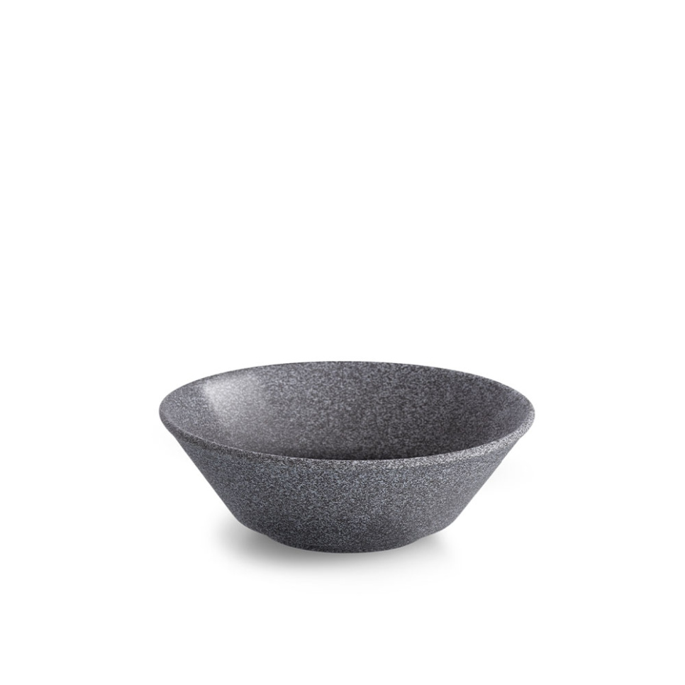 Skål Hazy no 4, Halvglaserad, 15 cm, Mörkgrå - Benedikt i gruppen Dukning / Tallrikar, Skålar & Fat / Skålar hos The Kitchen Lab (1069-31798)
