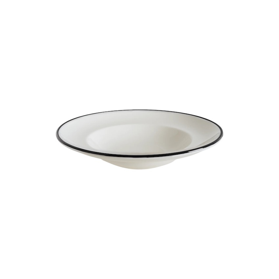 Djup tallrik 24 cm, Gourmet Linea Black - Bonna i gruppen Dukning / Tallrikar, Skålar & Fat / Tallrikar hos KitchenLab (1069-31833)