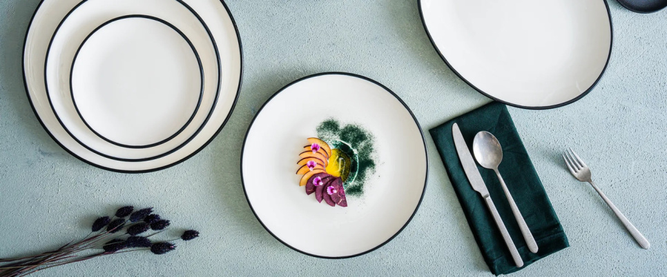 Skål 16 cm, Gourmet Linea Black - Bonna