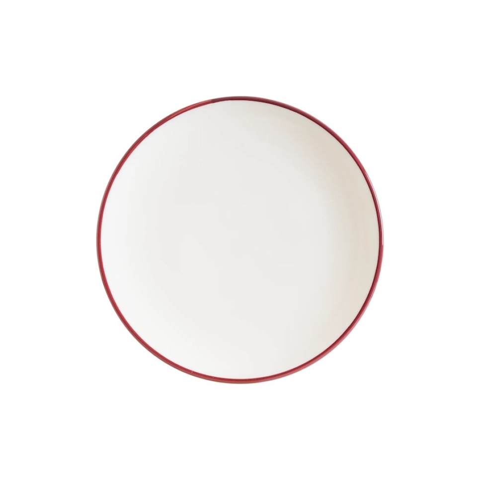 Tallrik 21 cm, Gourmet Linea Burgundy - Bonna i gruppen Dukning / Tallrikar, Skålar & Fat / Tallrikar hos The Kitchen Lab (1069-31857)