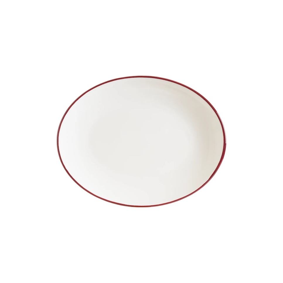 Uppläggningsfat 36 x 28 cm, Moove Linea Burgundy - Bonna i gruppen Dukning / Tallrikar, Skålar & Fat / Fat hos The Kitchen Lab (1069-31860)