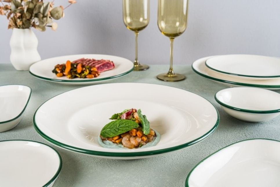 Tallrik 25 cm, Gourmet Linea Green - Bonna