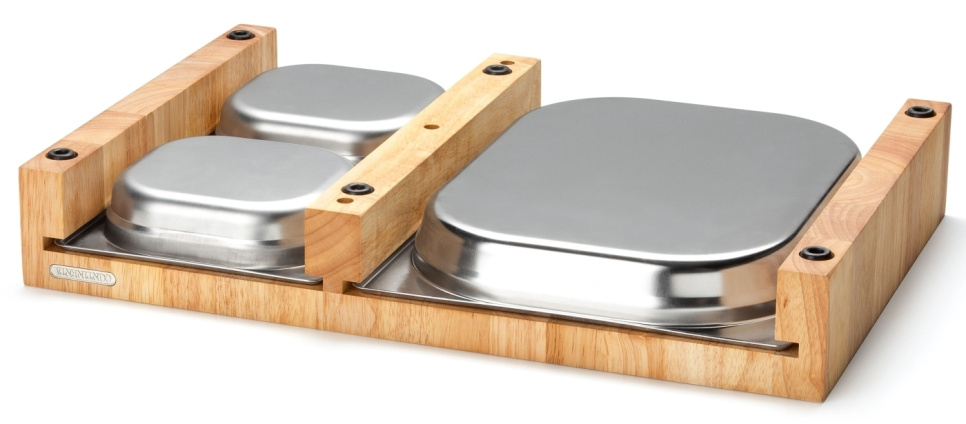 Skärbräda med 3 bleck, 48x32 cm - Continenta