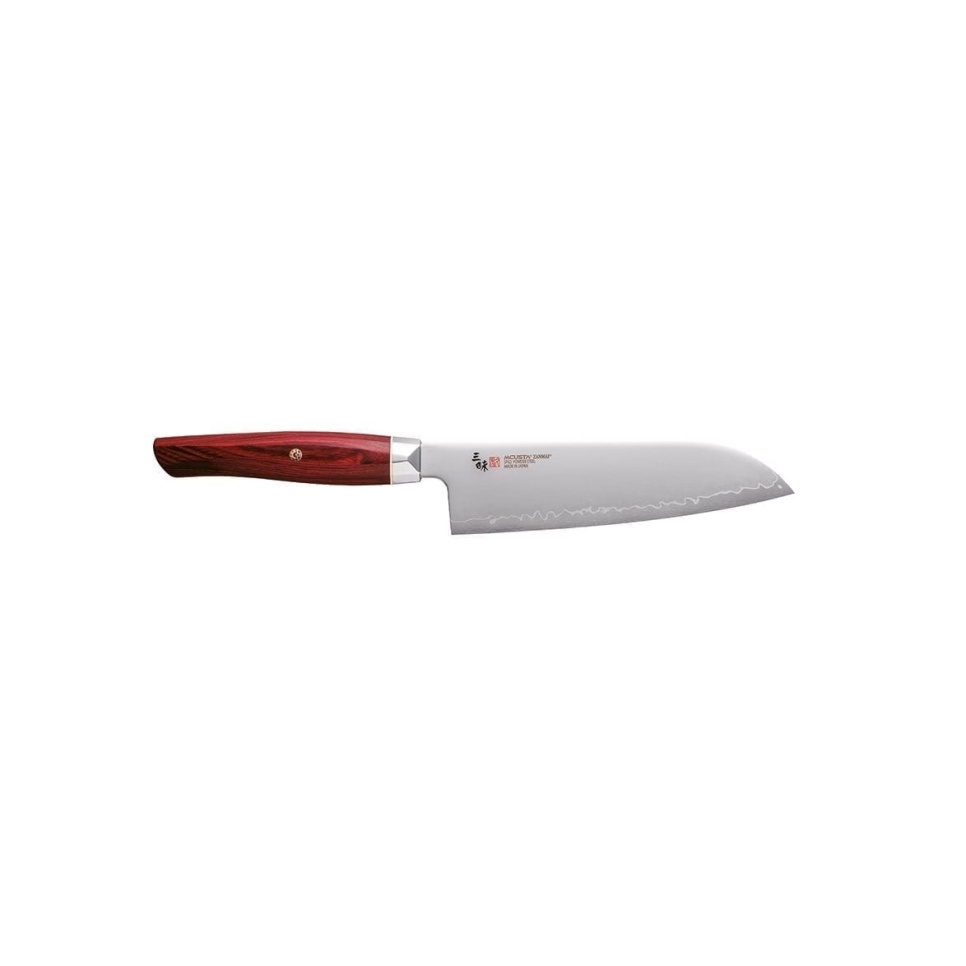 Santoku, 18cm, Revolution Röd - Mcusta/Zanmai i gruppen Matlagning / Köksknivar / Santokuknivar hos The Kitchen Lab (1070-17348)