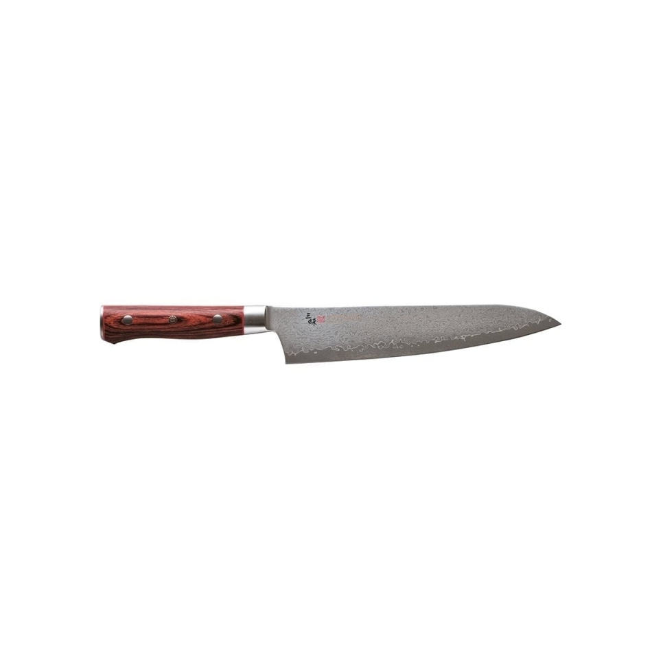 Gyuto, 21cm, Damascus Flame - Mcusta/Zanmai i gruppen Matlagning / Köksknivar / Kockknivar hos The Kitchen Lab (1070-17354)