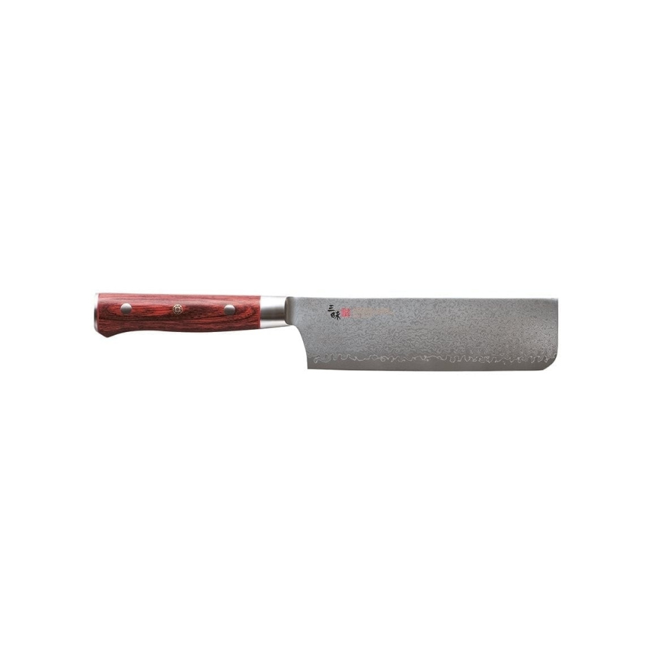 Nakiri, 15,5cm, Flame Damascus - Mcusta/Zanmai i gruppen Matlagning / Köksknivar / Grönsaksknivar hos The Kitchen Lab (1070-17356)