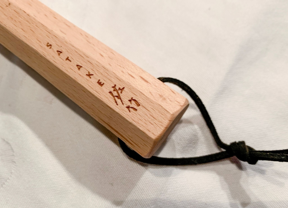 Diamantbryne med trähandtag, 23 cm - Satake