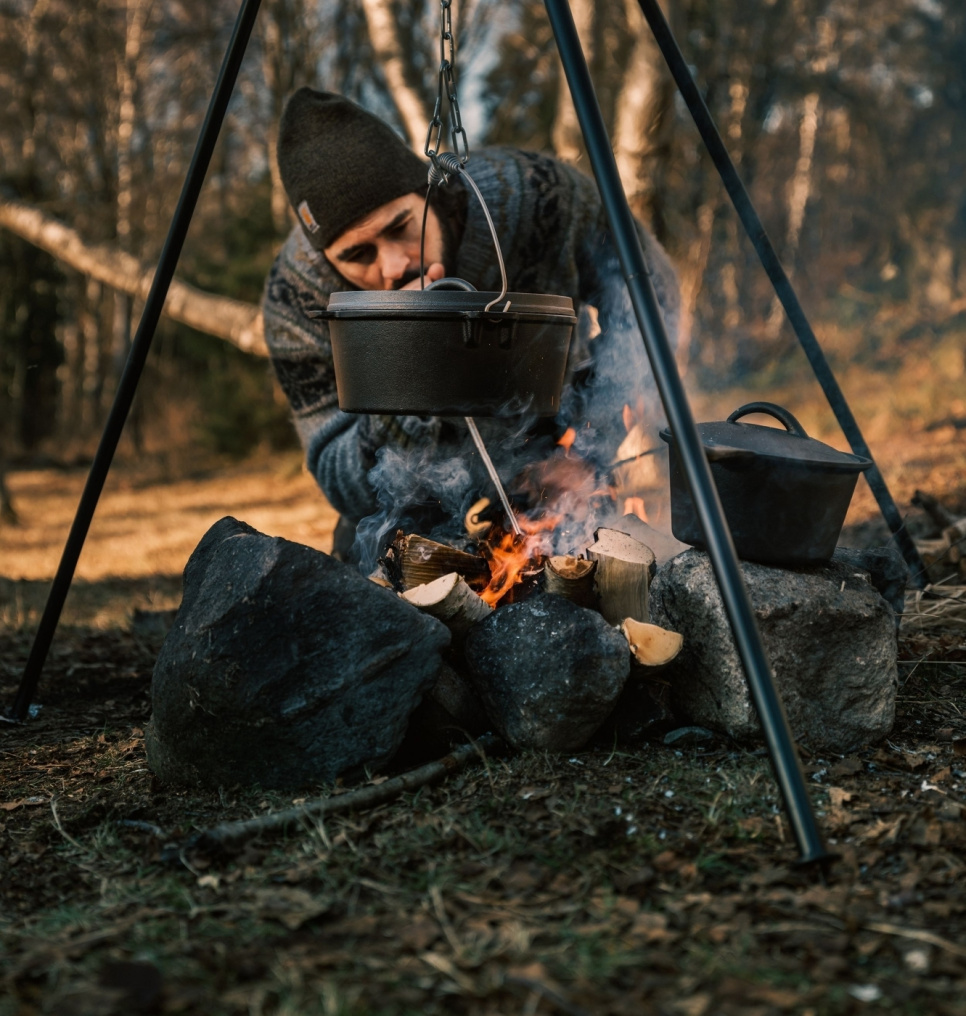 Tri-Pod, 4 kedjor, krokar & canvasbag, XL - Satake