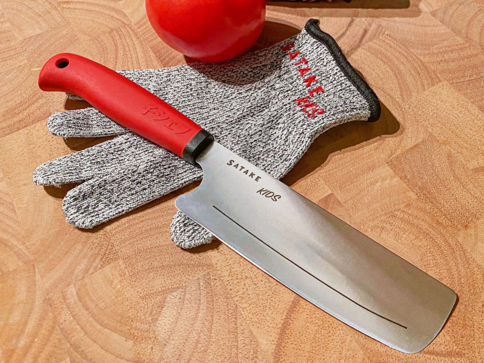 Barnkniv med skärsäker vante - Satake