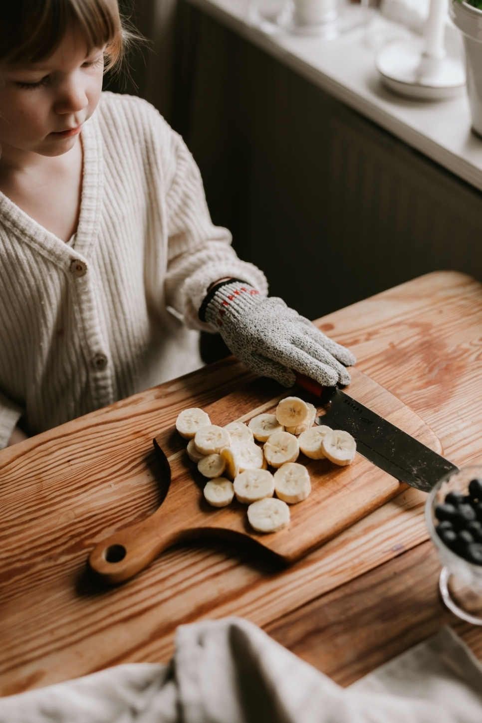 Barnkniv med skärsäker vante - Satake