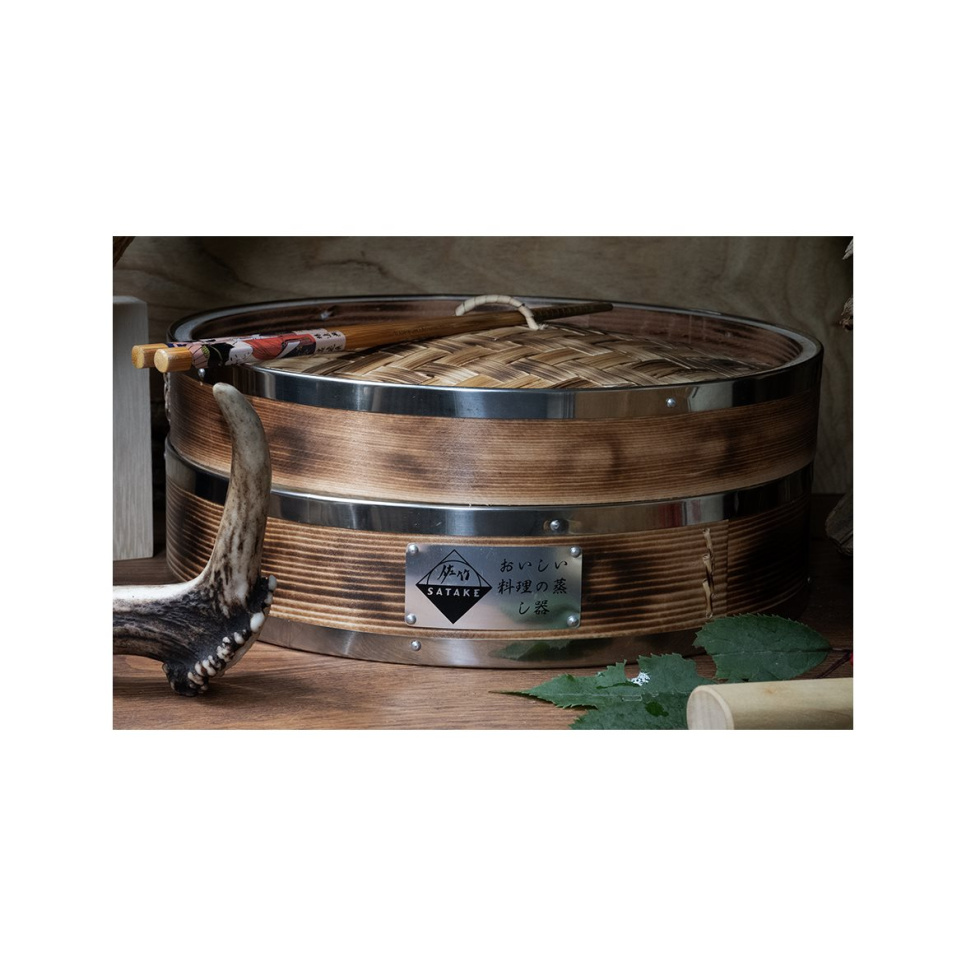 Ångkorg i bambu - Satake