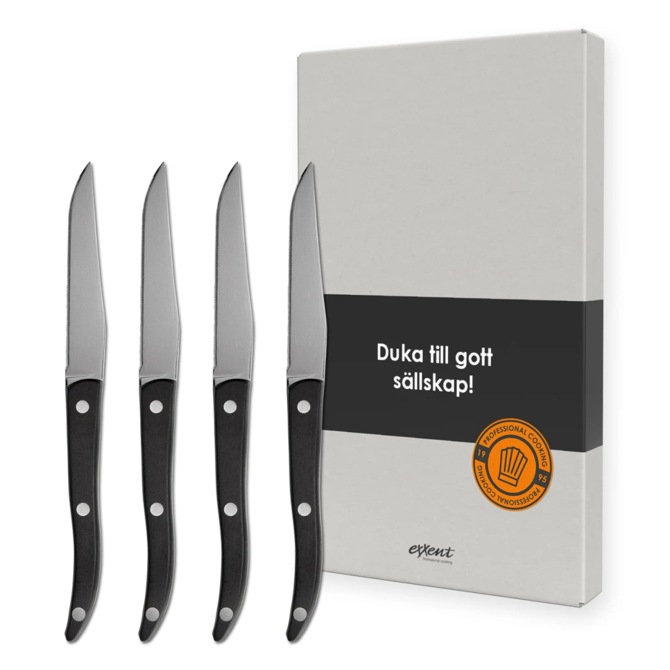 Grillknivar Palermo Curve, 4-pack - Exxent