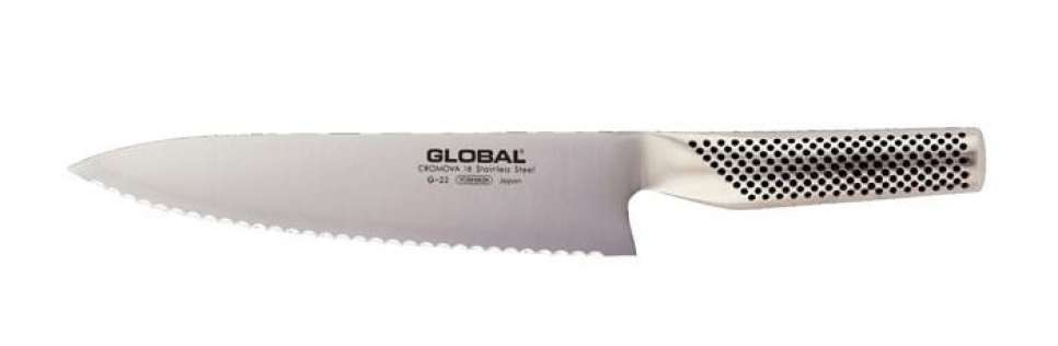 Brödkniv G-22, 20cm - Global i gruppen Matlagning / Köksknivar / Brödknivar hos KitchenLab (1073-10407)