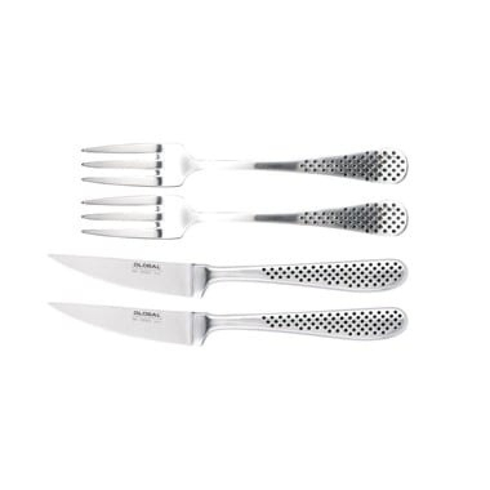 Bestickset GT-102 med 2 gafflar & 2 knivar - Global i gruppen Dukning / Bestick / Bestickset hos The Kitchen Lab (1073-10489)