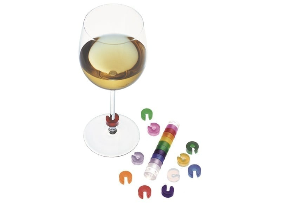 Färgkod till vinglas, 10st - Pulltex i gruppen Bar & Vin / Vintillbehör / Övriga vintillbehör hos The Kitchen Lab (1073-11600)