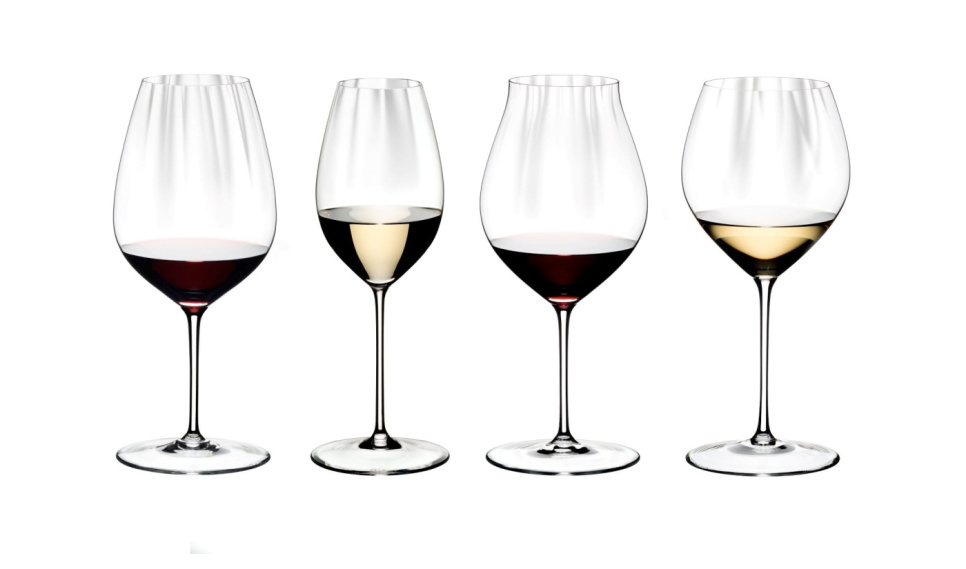 Vinprovarset, fyra olika glas, Performance - Riedel i gruppen Bar & Vin / Vinglas / Vinprovarglas hos The Kitchen Lab (1073-24116)