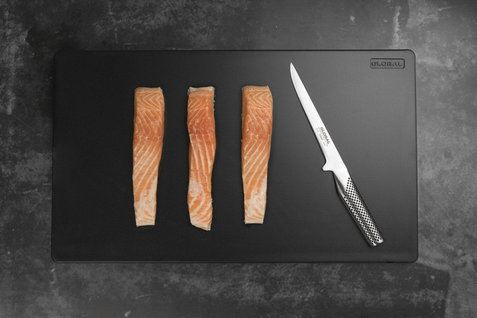 Skärbräda av sockerör, 53x30,5x1,4 cm - Global