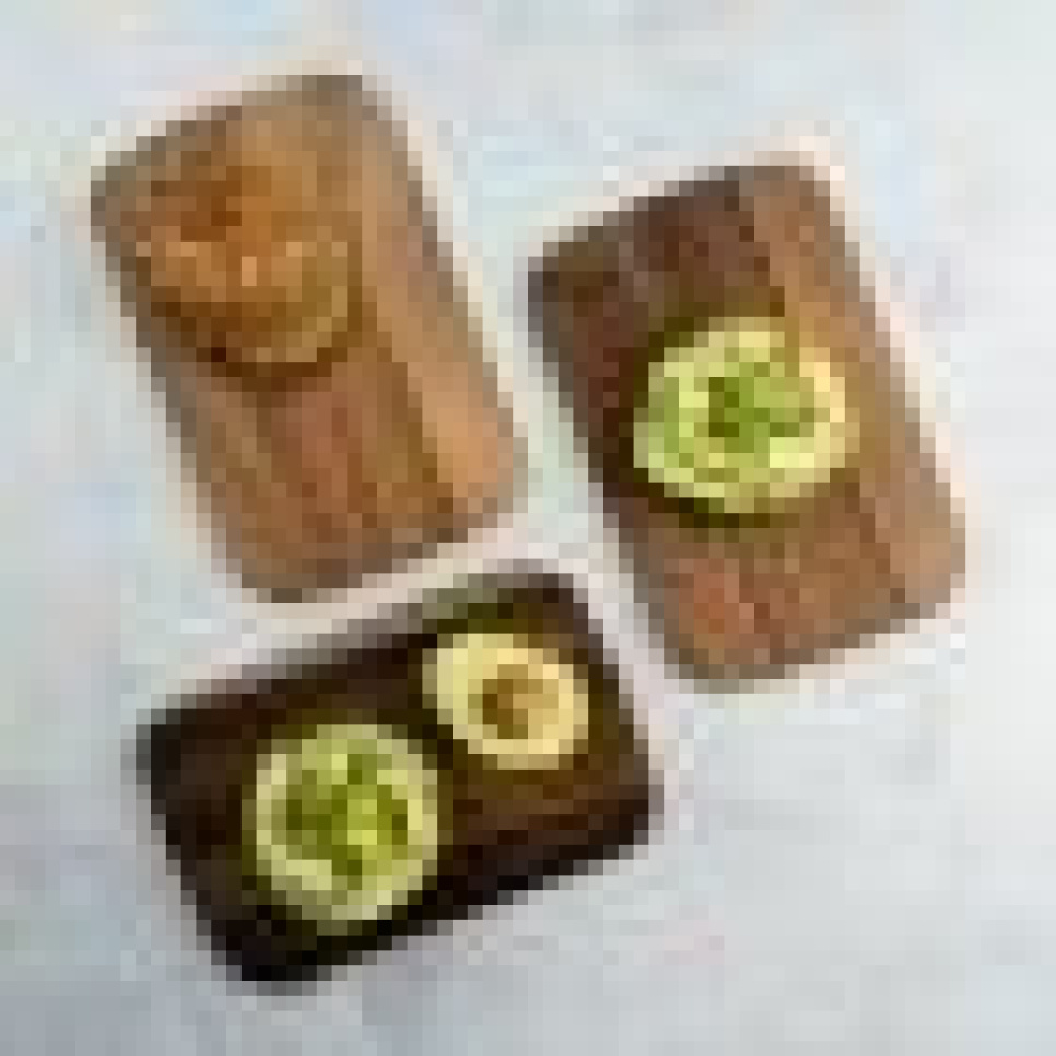 Assiett i akaciaträ, 22x15cm, 3-pack - Zassenhaus