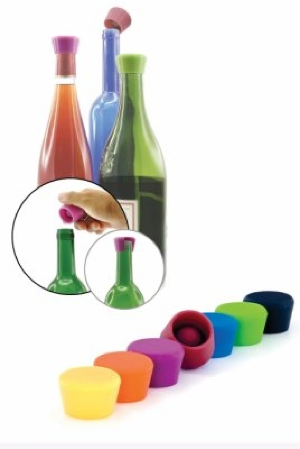 Vinkork i silikon, 2-pack - Pulltex