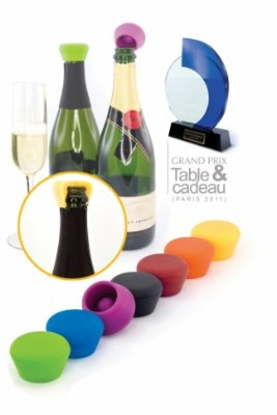 Champagnekork i silikon, 2-pack - Pulltex i gruppen Bar & Vin / Vintillbehör / Förslutare hos The Kitchen Lab (1073-27613)