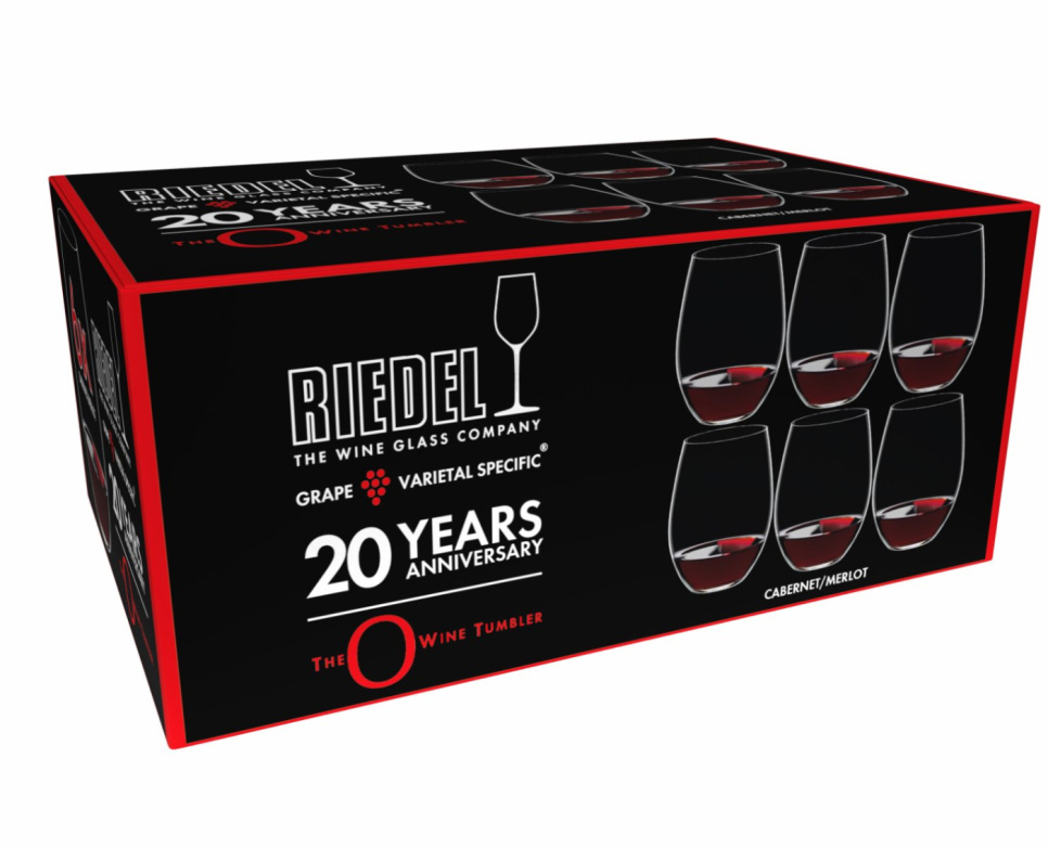 O, Cabernet/Merlot, 6-pack 20-årsjubileum - Riedel