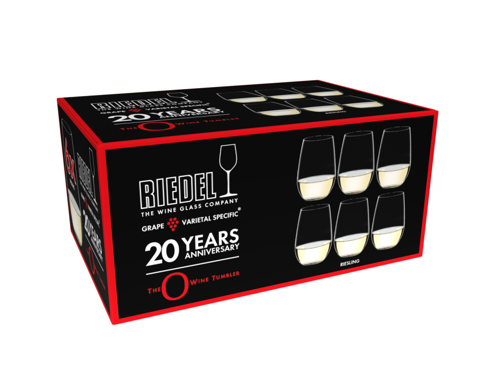 Riesling/Zinfandel, Vinglas, 6-pack, O, 20-årsjubileum - Riedel