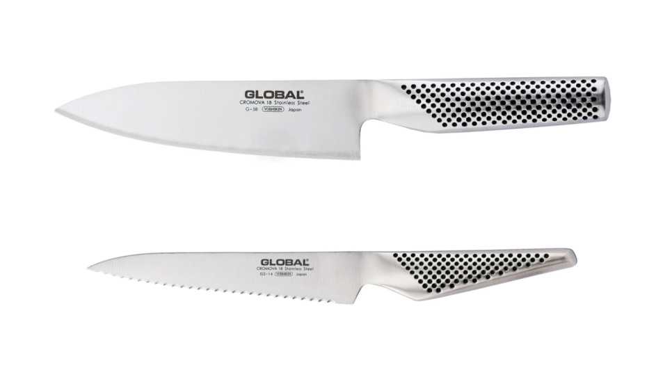 Knivset, G-58, GS14 - Global i gruppen Matlagning / Köksknivar / Knivset hos The Kitchen Lab (1073-32751)