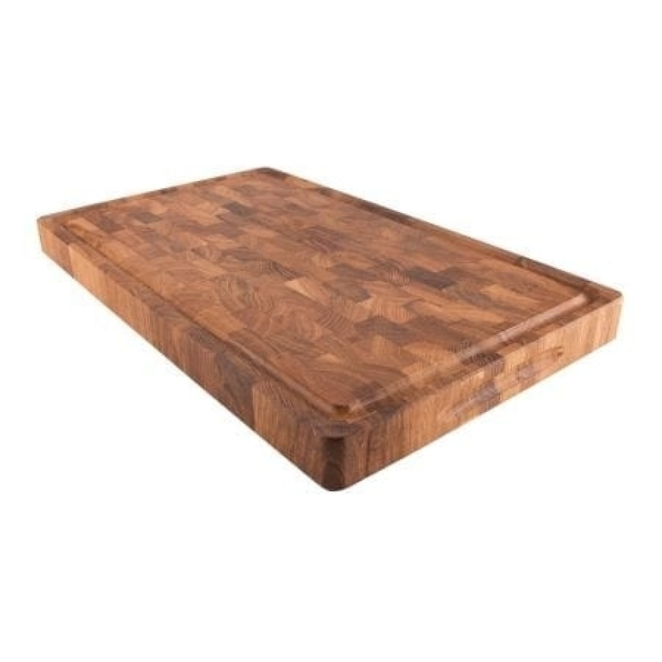 Skärbräda i ekträ med ränna, 50x30x4 cm - Culimat i gruppen Matlagning / Köksredskap / Skärbrädor hos The Kitchen Lab (1074-13439)