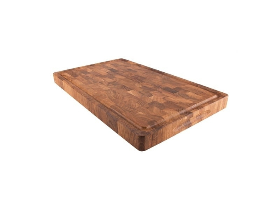 Skärbräda i ekträ med ränna, 40x25x4 cm - Culimat i gruppen Matlagning / Köksredskap / Skärbrädor hos KitchenLab (1074-13840)