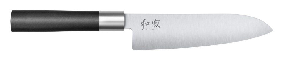 Santokukniv 16,5 cm - KAI Wasabi Black i gruppen Matlagning / Köksknivar / Santokuknivar hos The Kitchen Lab (1074-13953)