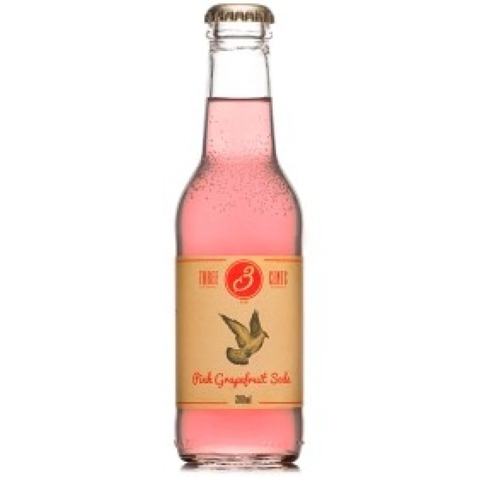 Pink Grapefruit Soda, 200 ml - Three Cents i gruppen Matlagning / Kolonial hos The Kitchen Lab (1083-28750)