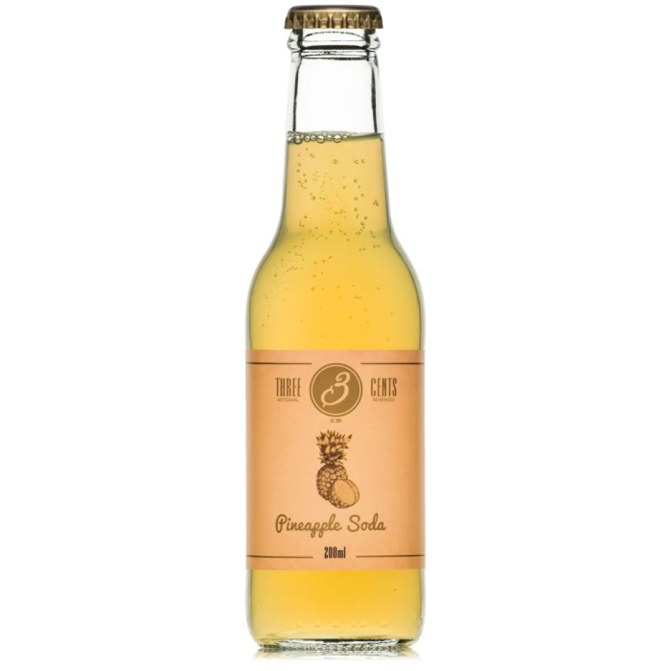 Pineapple Soda, 200 ml - Three Cents i gruppen Matlagning / Kolonial hos The Kitchen Lab (1083-28752)