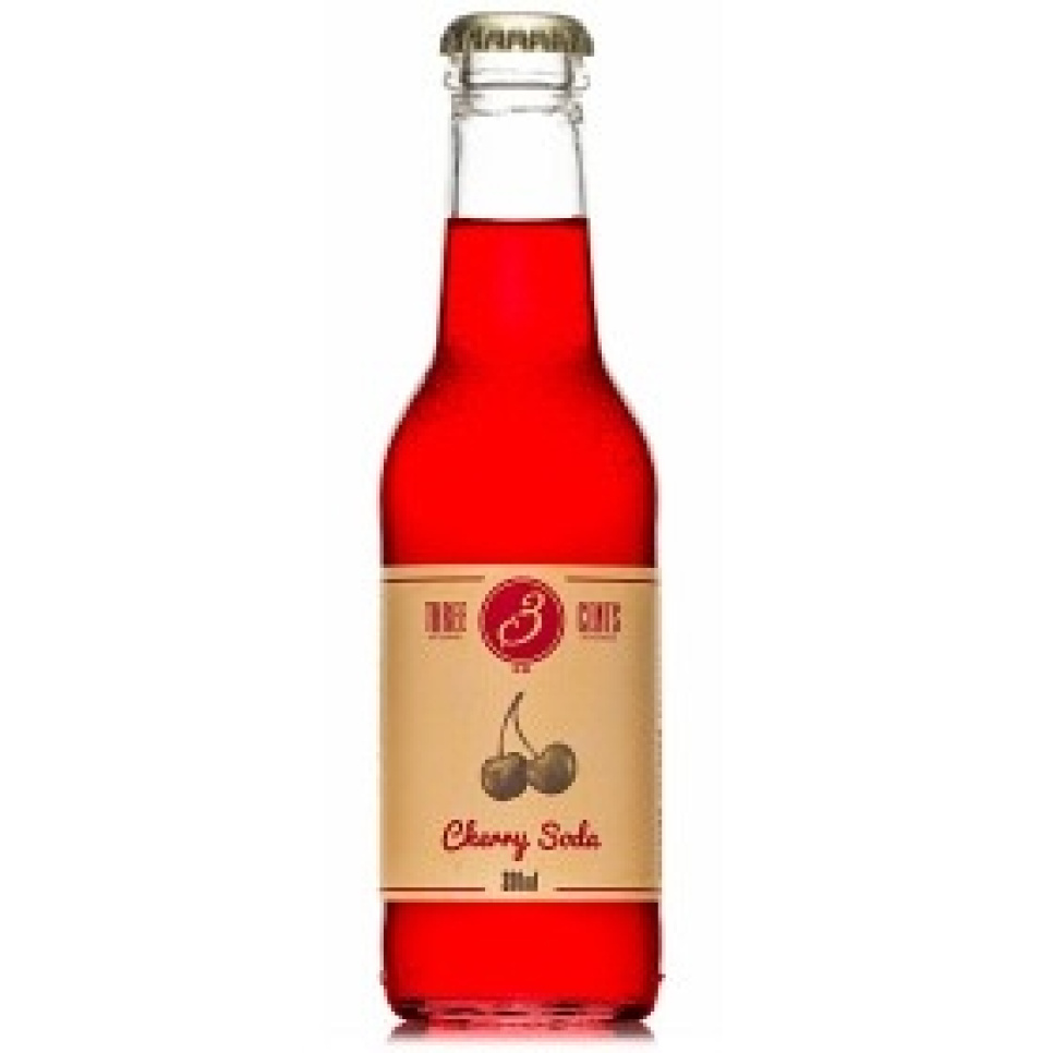 Cherry Soda, 200 ml - Three Cents i gruppen Matlagning / Kolonial hos The Kitchen Lab (1083-28755)