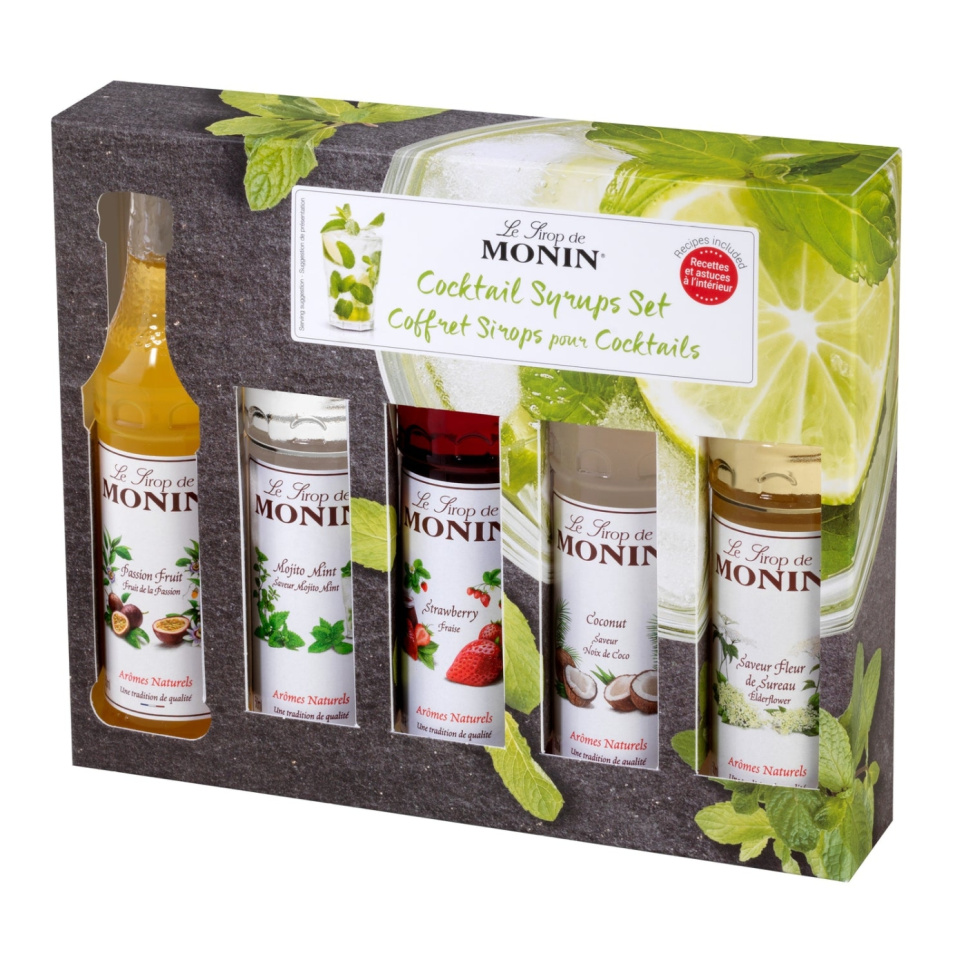 Monin Cocktail Set Syrup 5 x 5 cl i gruppen Bar & Vin / Barutrustning / Övrig barutrustning hos KitchenLab (1083-30785)