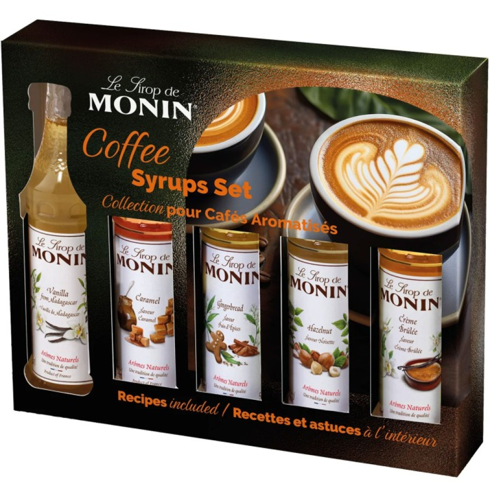 Monin Coffee Set Syrup 5 x 5 cl i gruppen Bar & Vin / Barutrustning / Övrig barutrustning hos The Kitchen Lab (1083-30786)