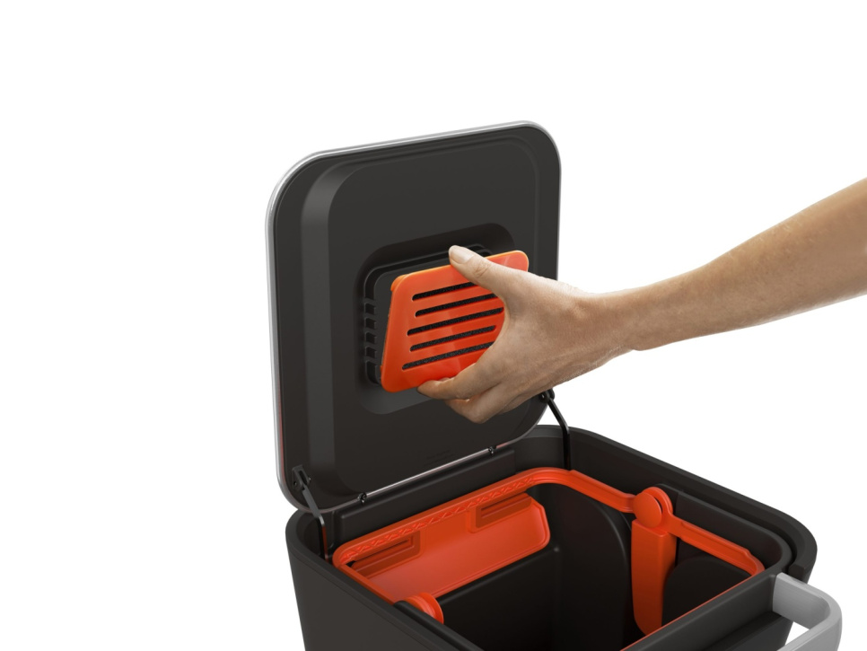 Soptunna med komprimering, Titan, Slim - Joseph Joseph