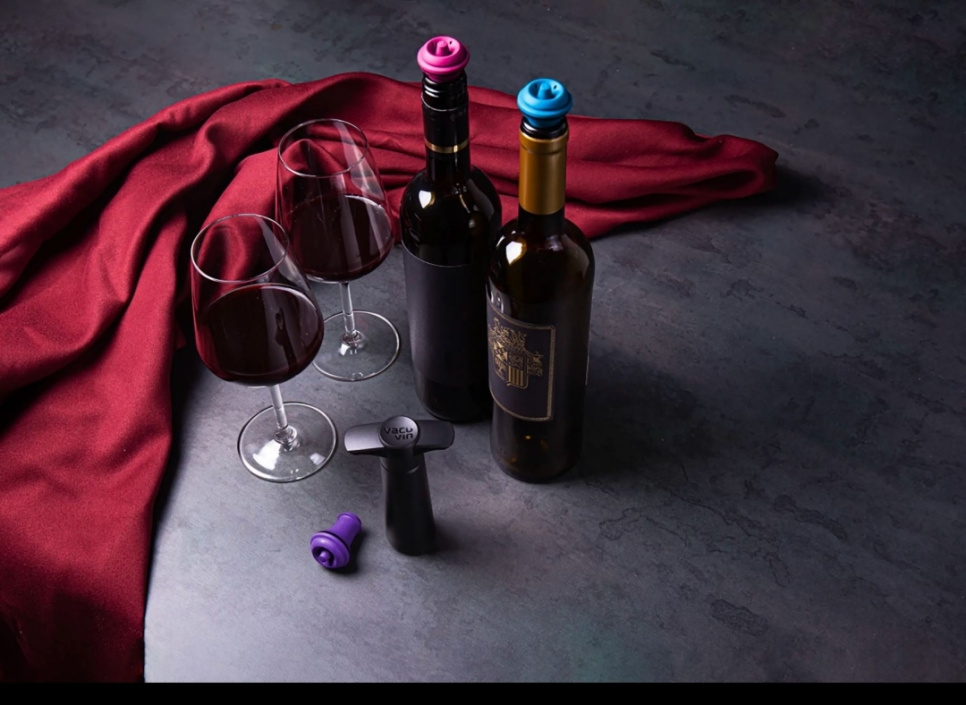 Wine Stoppers i olika färger, 3-pack - Vacuvin