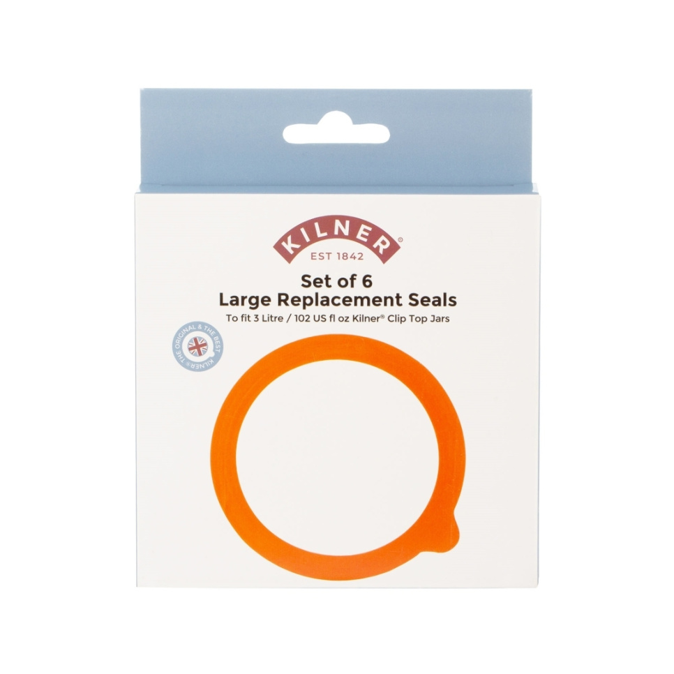 Gummipackning till konserveringsburk, 6-pack - Kilner