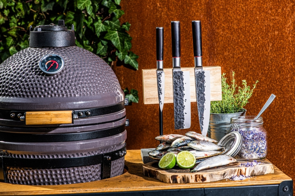 Magnetiskt knivblock i ek - Style de Vie