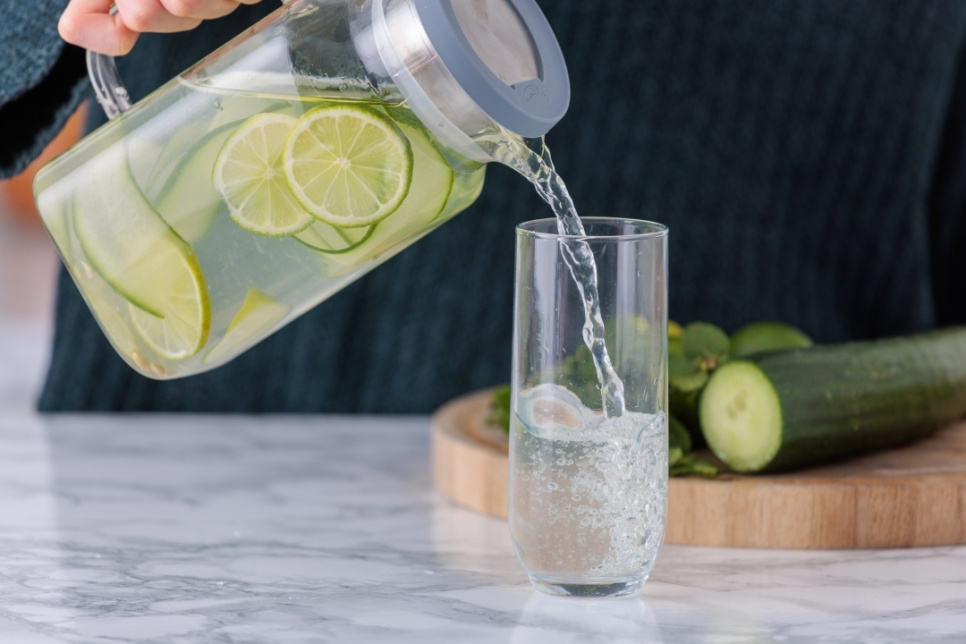 Vattenkanna anpassad för kylskåpsdörr, Fresh - Kilner