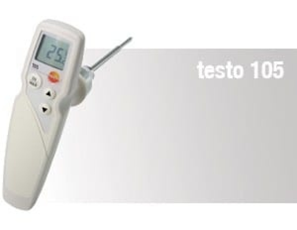 Termometer Testo 105 i gruppen Matlagning / Mätare & Mått / Kökstermometrar / Instickstermometrar hos The Kitchen Lab (1089-10220)