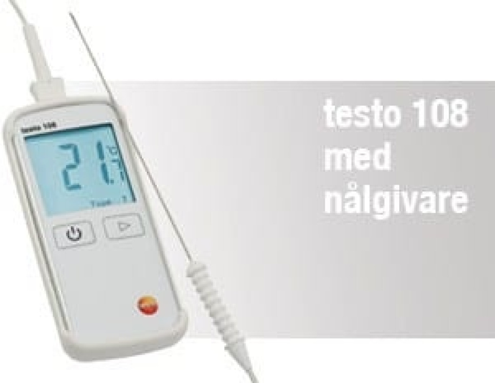 Termometer 108 Snabb - Testo i gruppen Matlagning / Mätare & Mått / Kökstermometrar / Sondtermometrar hos KitchenLab (1089-10930)