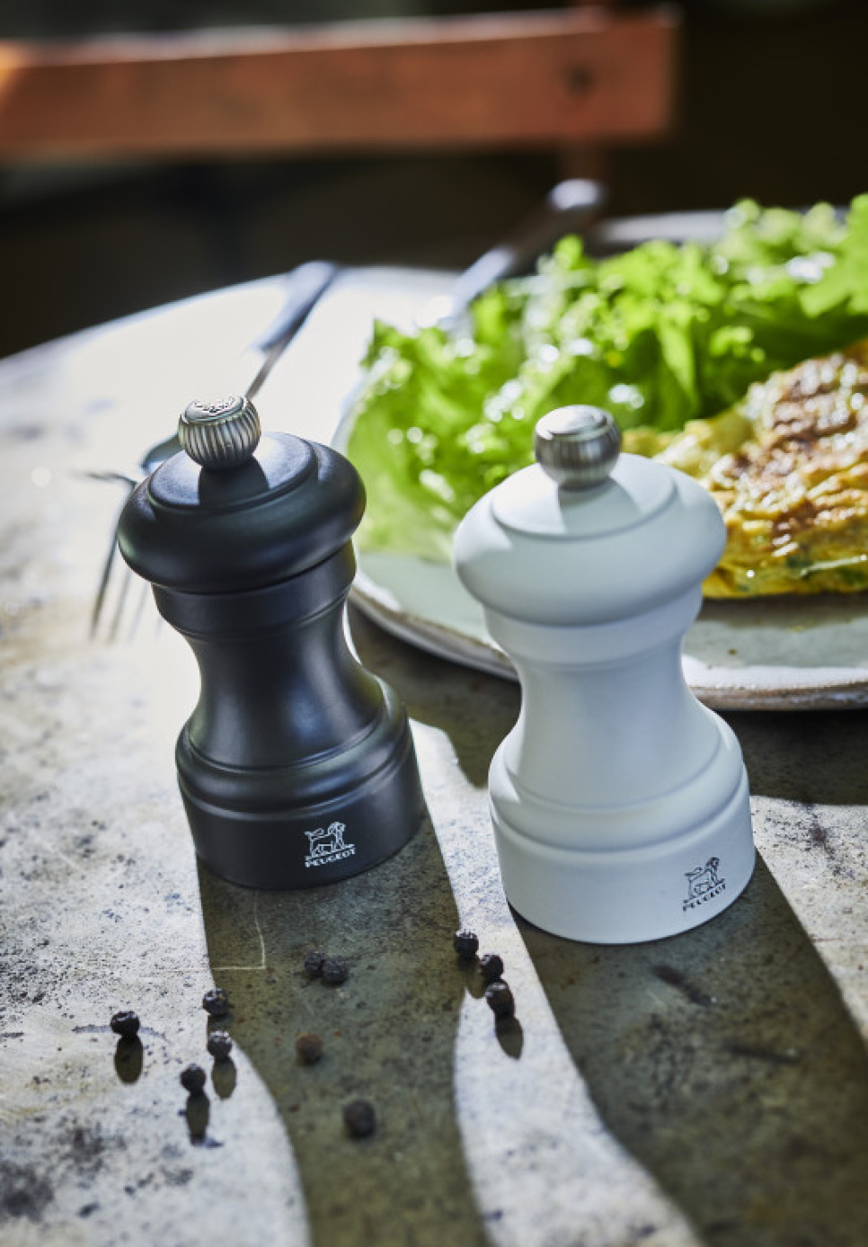 Pepparkvarn, 10 cm, Bistro, Mattsvart - Peugeot