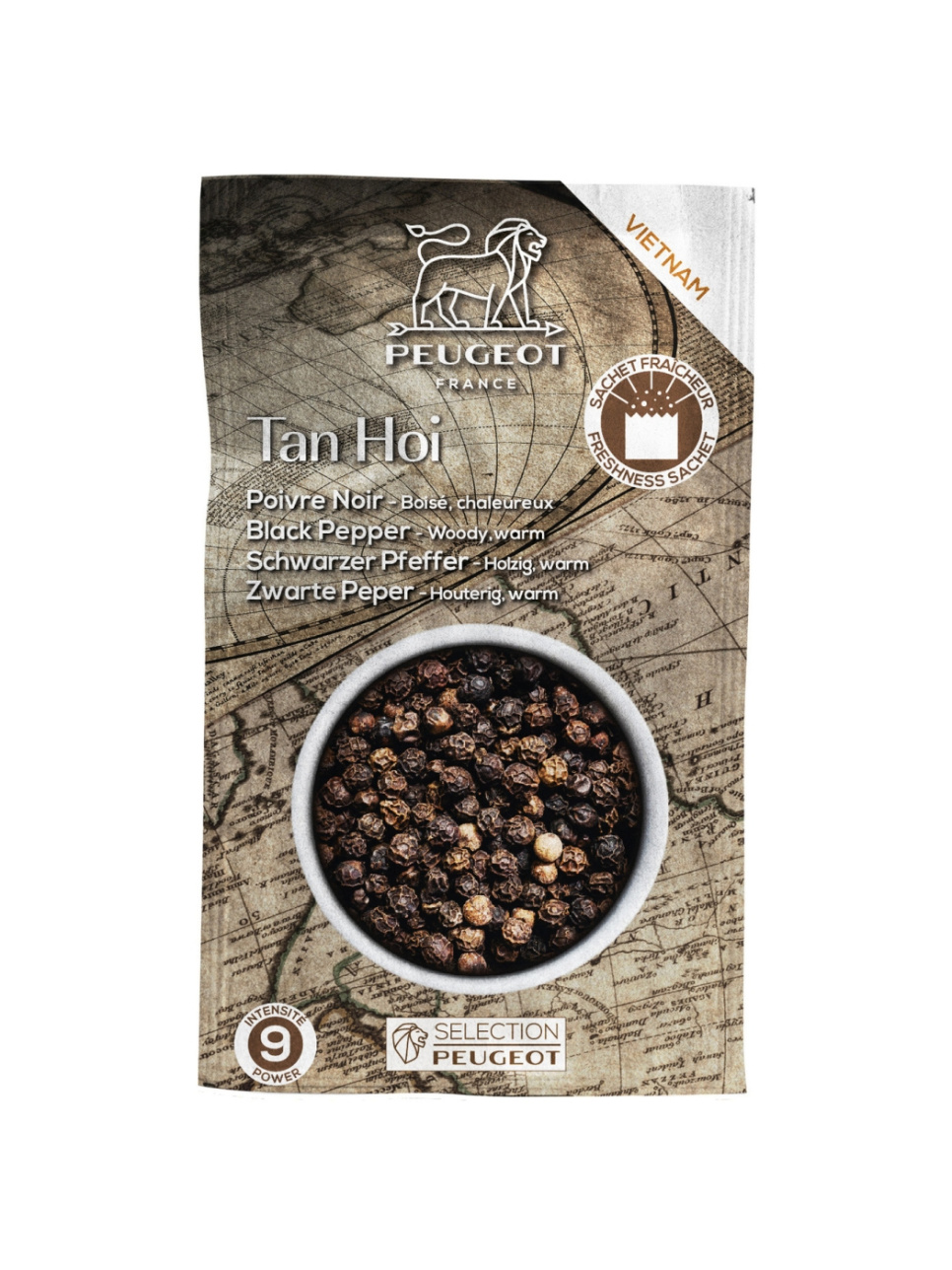 Peppar, Svart Tan Hoi, 140 g, Vietnam - Peugeot i gruppen Matlagning / Köksredskap / Asiatisk matlagning hos KitchenLab (1090-28197)