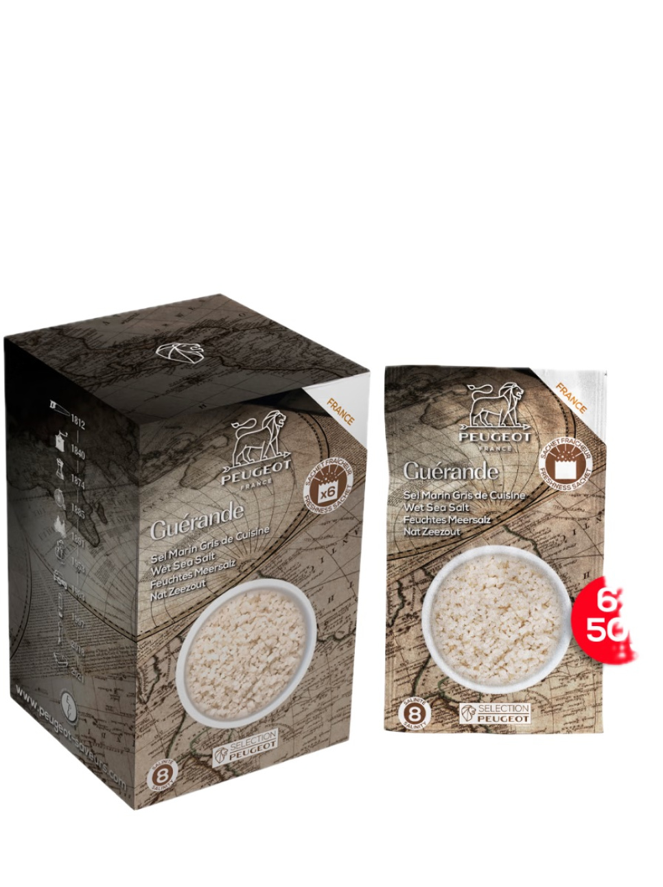 Kvarnsalt, Havssalt, 300 g, Frankrike - Peugeot i gruppen Matlagning / Kryddor & Smaksättare / Salt hos The Kitchen Lab (1090-35291)